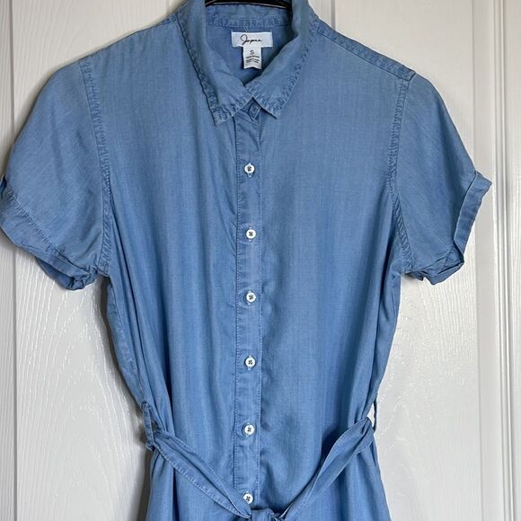 Japra blue summer shirt dress 100% tencel size s - Picture 3 of 5